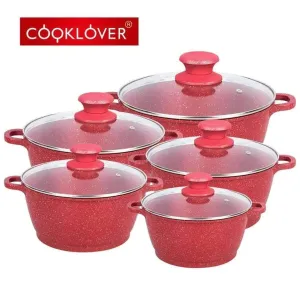 10pc Non-stick Aluminium Cookware Set