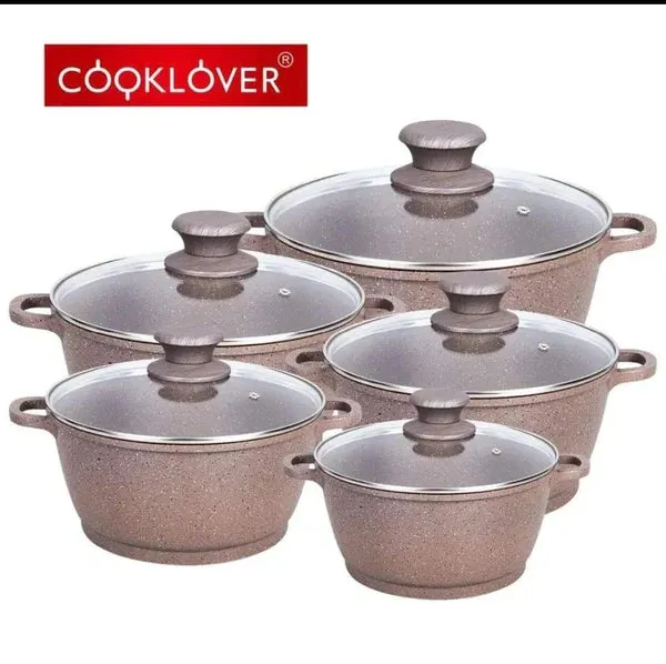 10pc Non-stick Aluminium Cookware Set