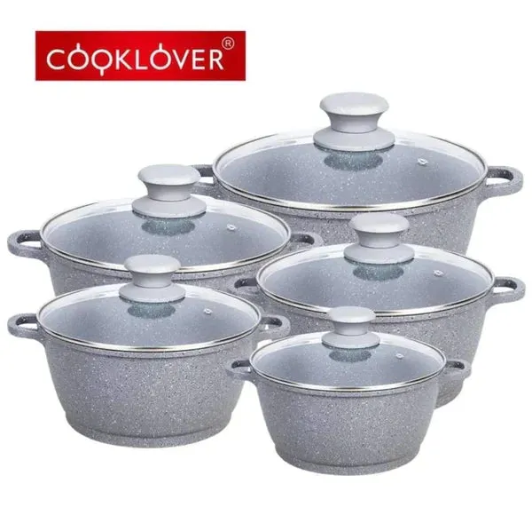 10pc Non-stick Aluminium Cookware Set