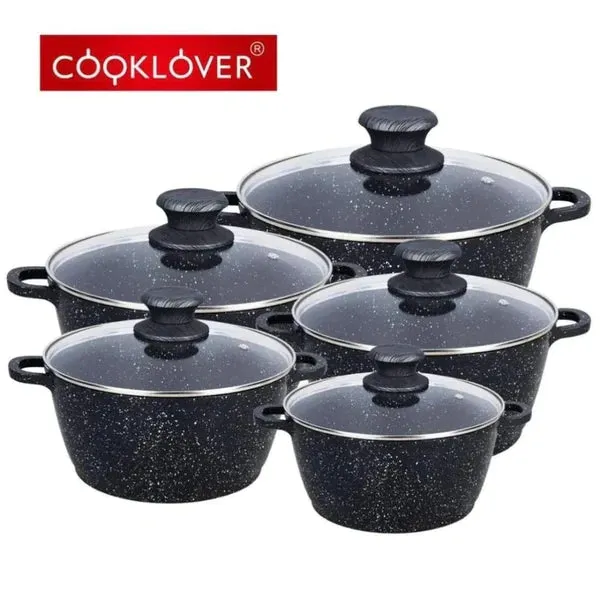 10pc Non-stick Aluminium Cookware Set