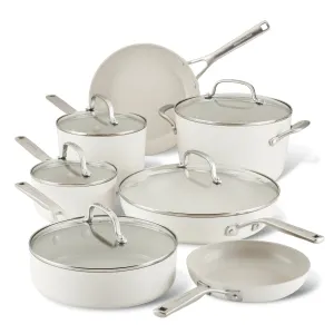 12-Piece Hard Anodized Ceramic Nonstick Cookware Set