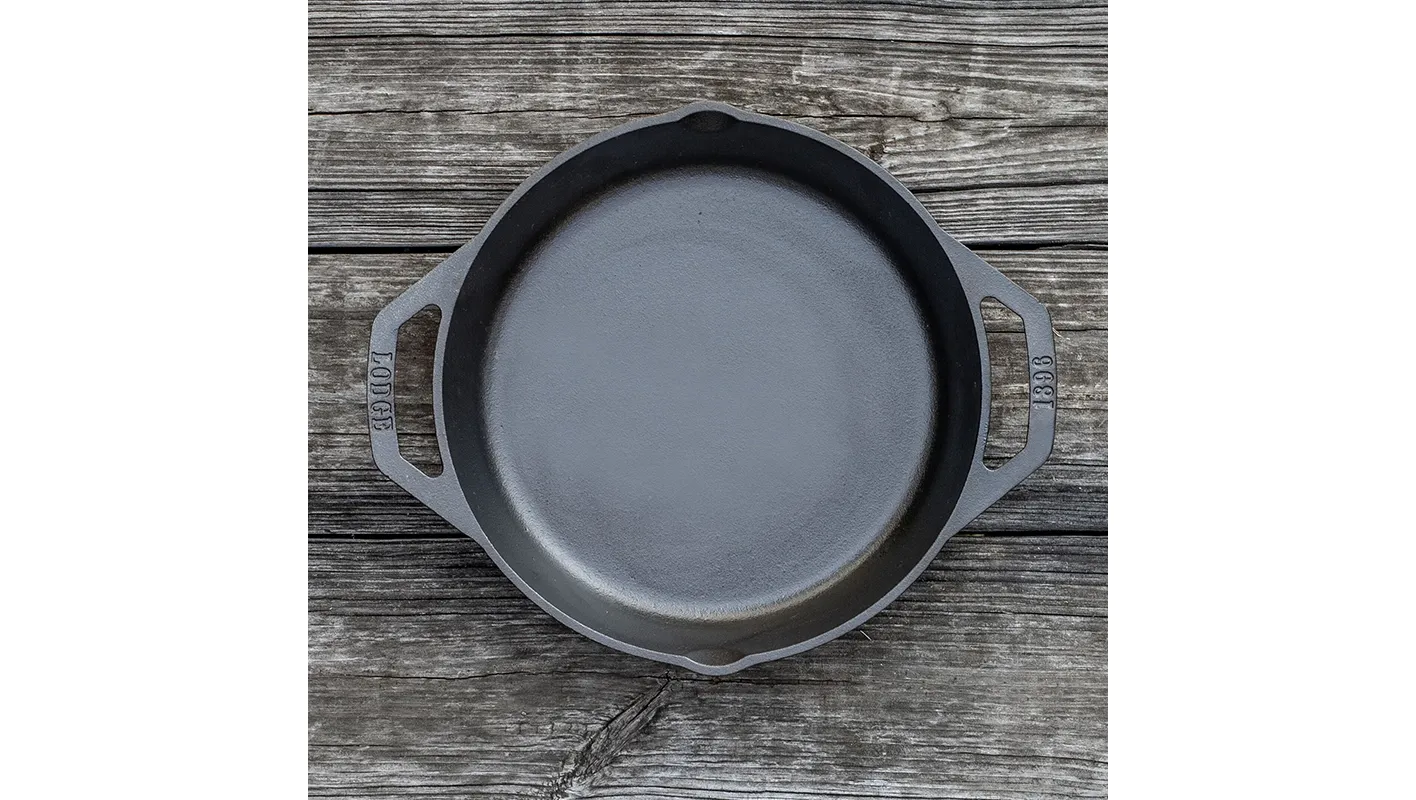 12" Cast Iron Dual Handle Pan