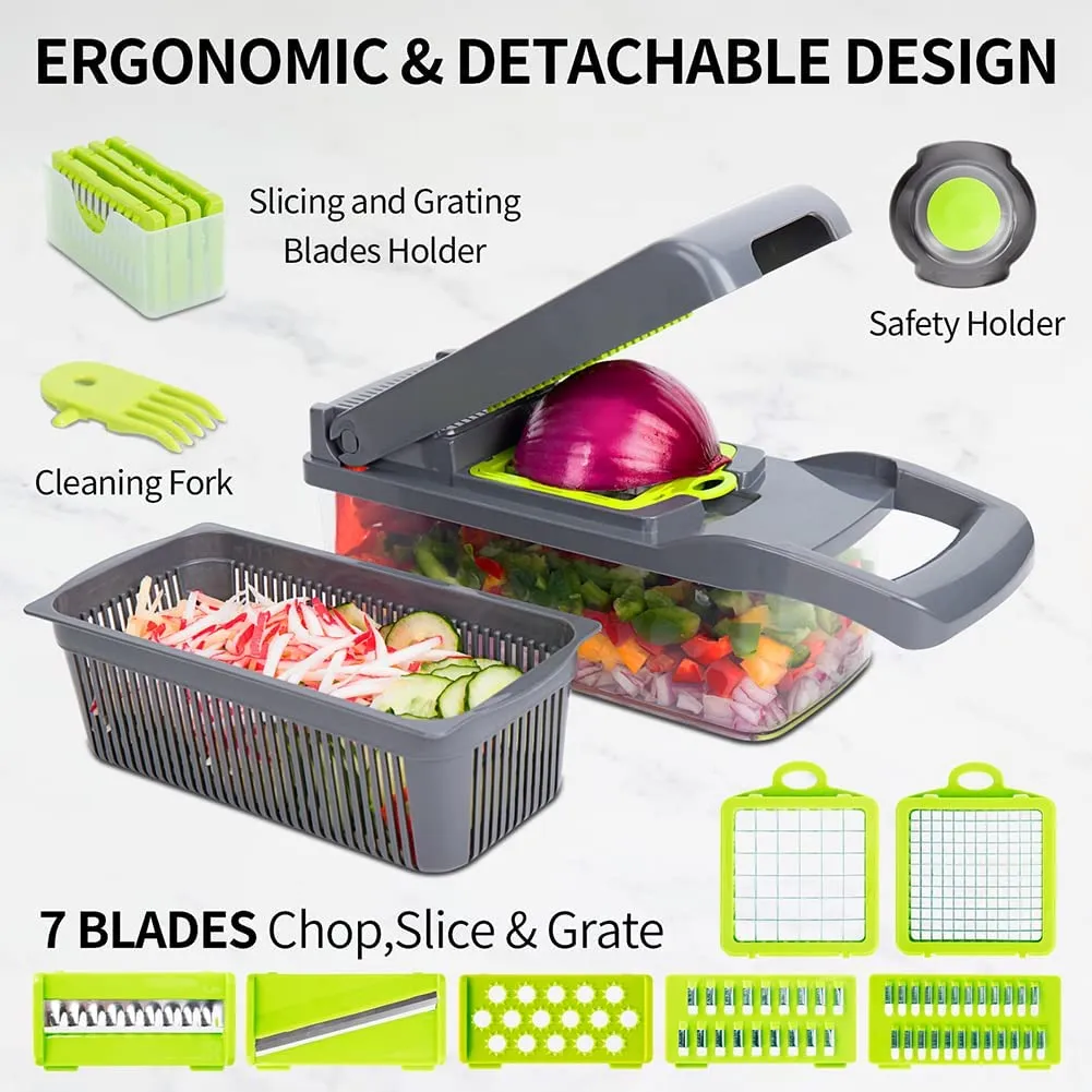 14 in 1 Multifunctional Vegetable Chopper and Slicer