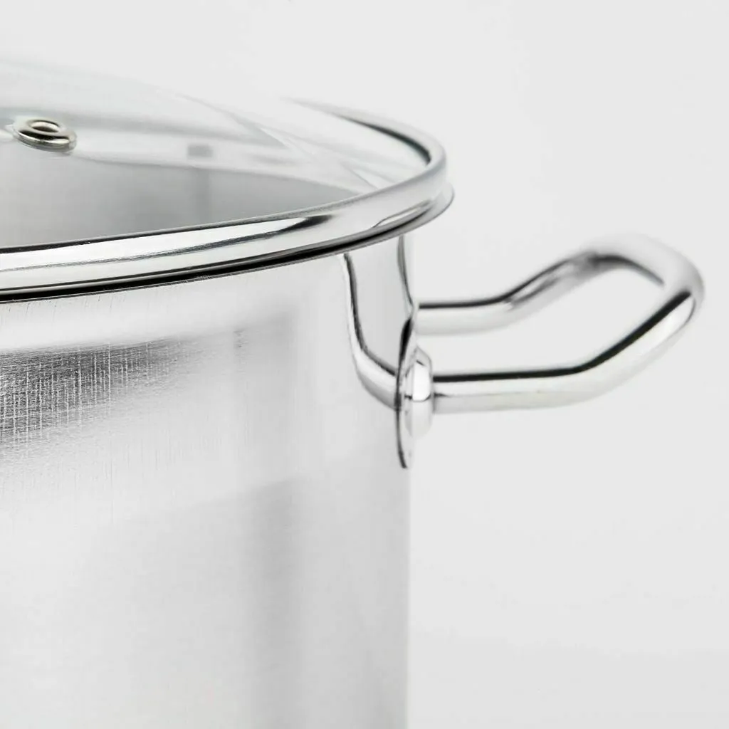 15 Litre Stock Pot With Glass Lid