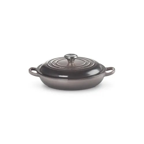 1.5qt Signature Cast Iron Braiser, Oyster