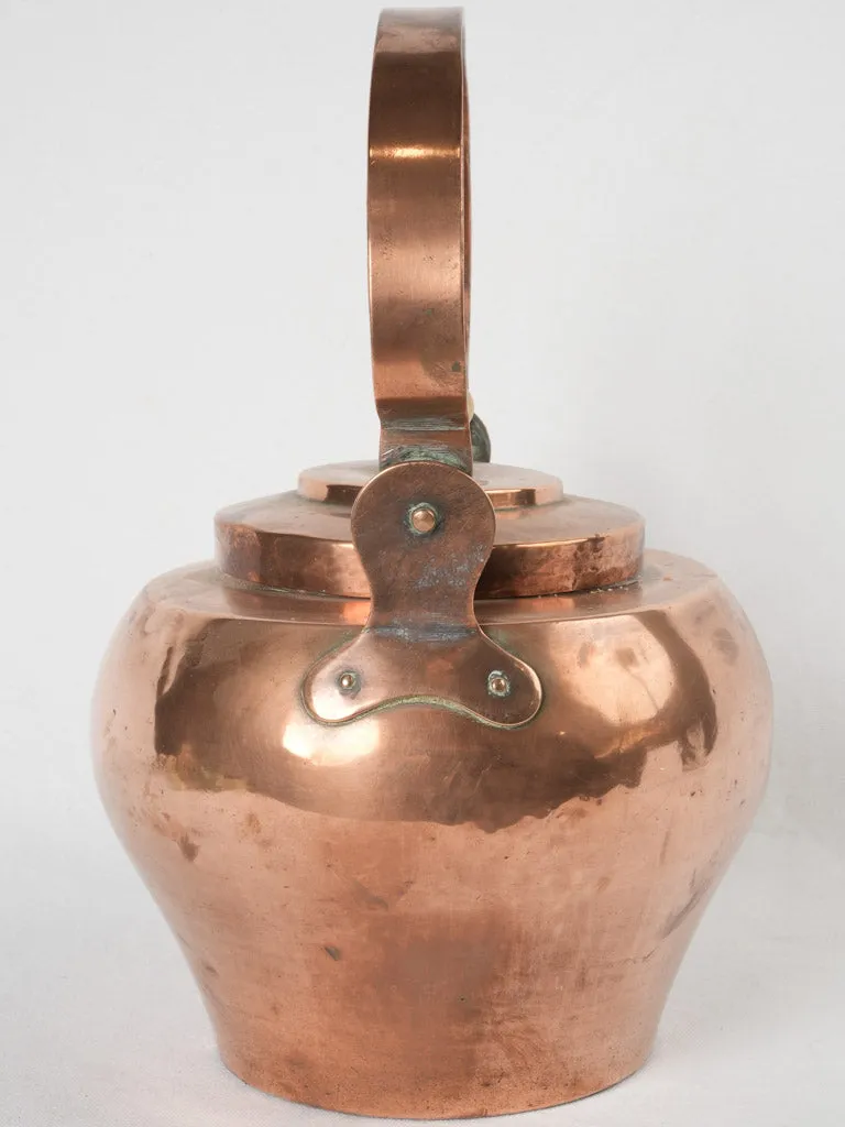 19th century French copper kettle - 8 liter