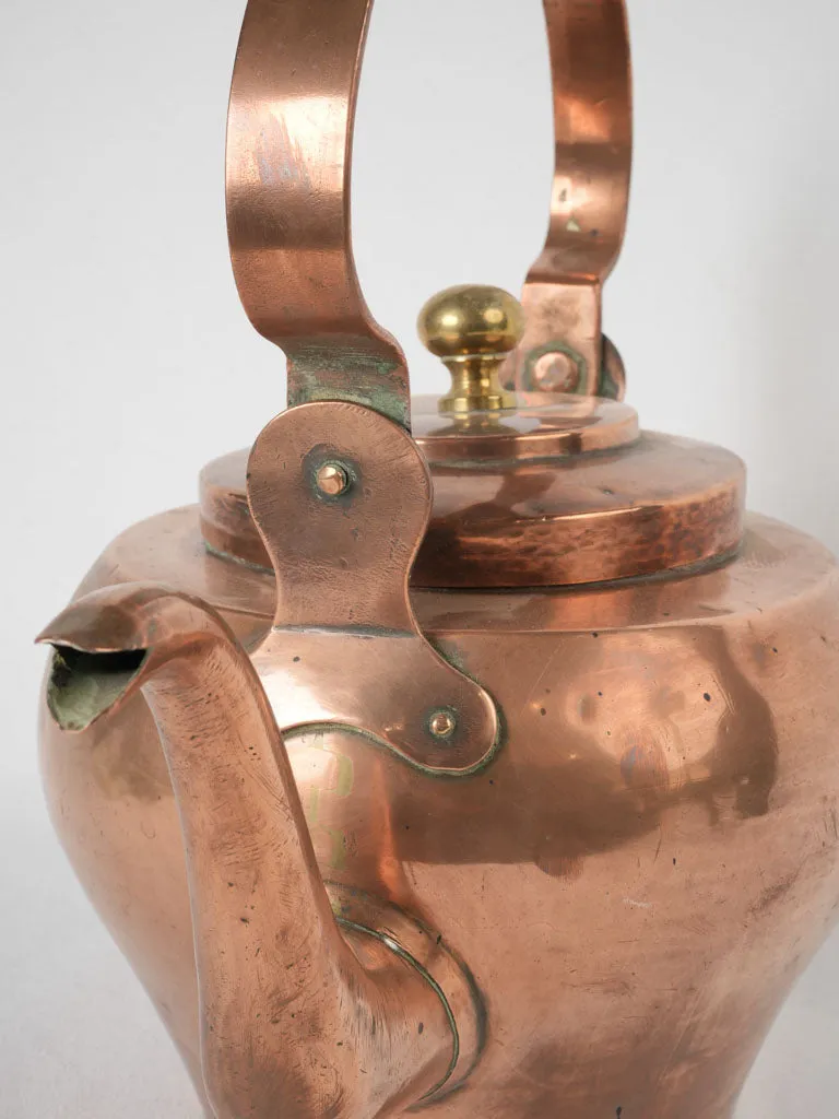 19th century French copper kettle - 8 liter