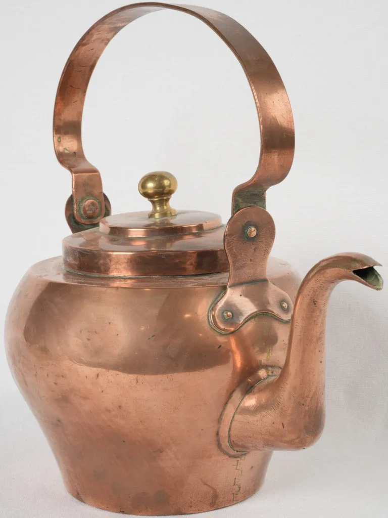 19th century French copper kettle - 8 liter