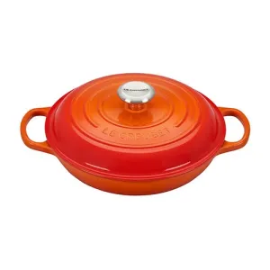 2.25qt Signature Cast Iron Braiser Flame