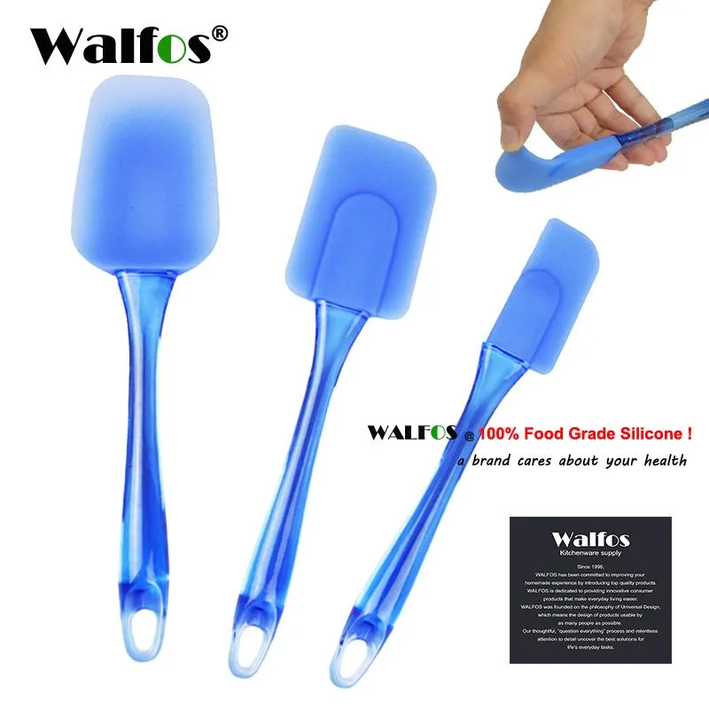 3 pieces Kitchen Heat-resistant Flexible Silicone Spatulas