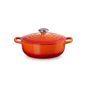 3.5qt Signature Cast Iron Sauteuse, Flame