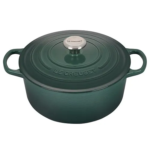 5.5qt Signature Cast Iron Round Dutch Oven Artichaut