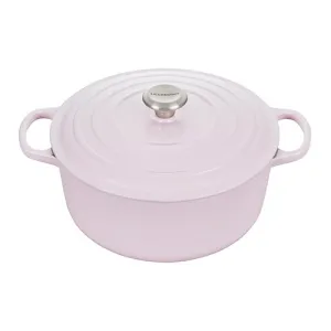 5.5qt Signature Cast Iron Round Dutch Oven Shallot