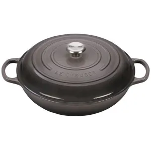 5qt Signature Cast Iron Braiser Oyster