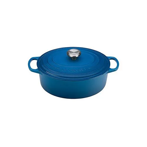 5qt Signature Cast Iron Oval Dutch Oven, Marseille