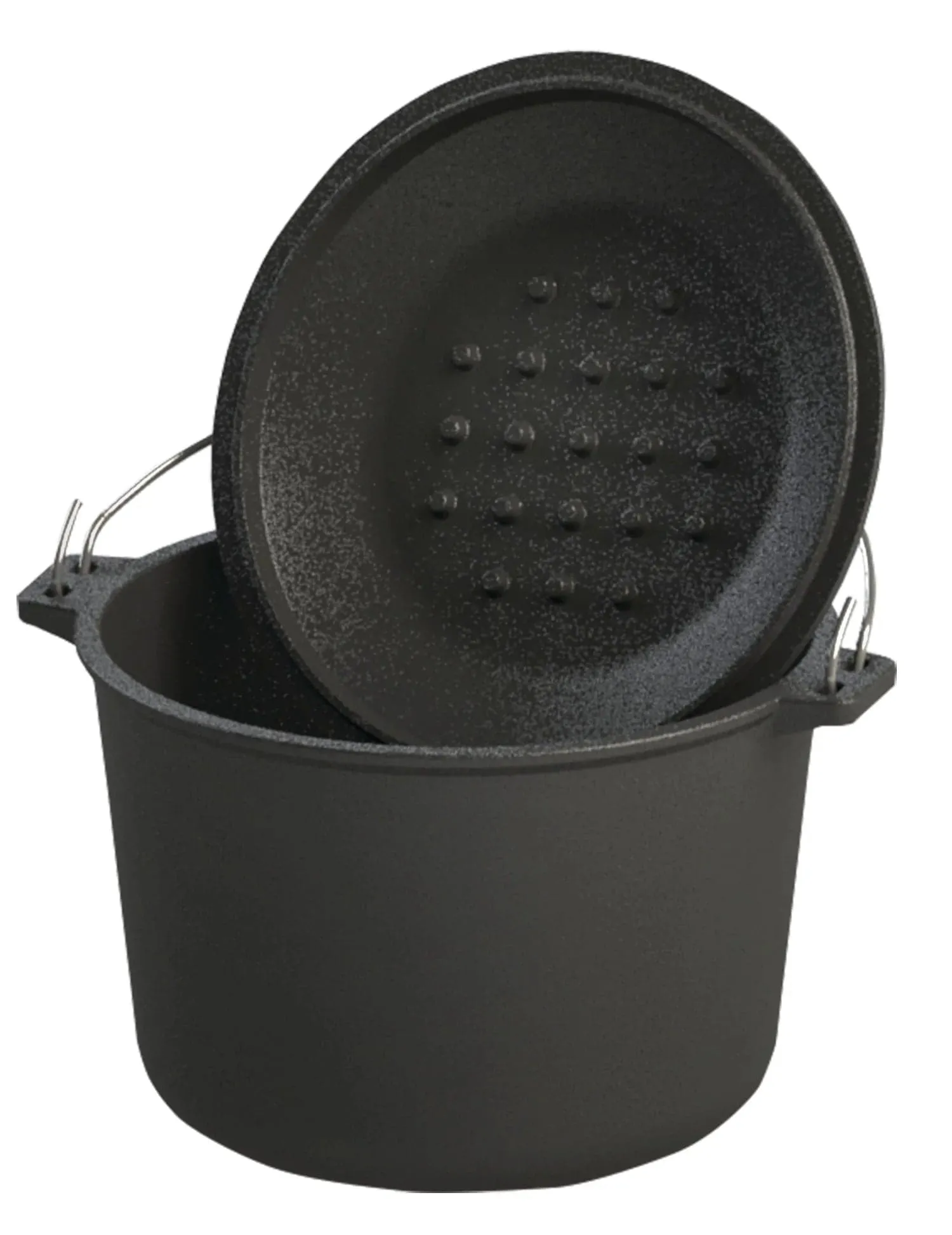 6-Qt Cast Iron Covered Soup Pot