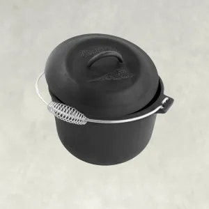 6-Qt Cast Iron Covered Soup Pot