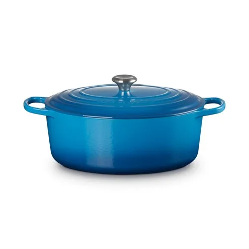 9.5qt Signature Cast Iron Oval Dutch Oven, Marseille