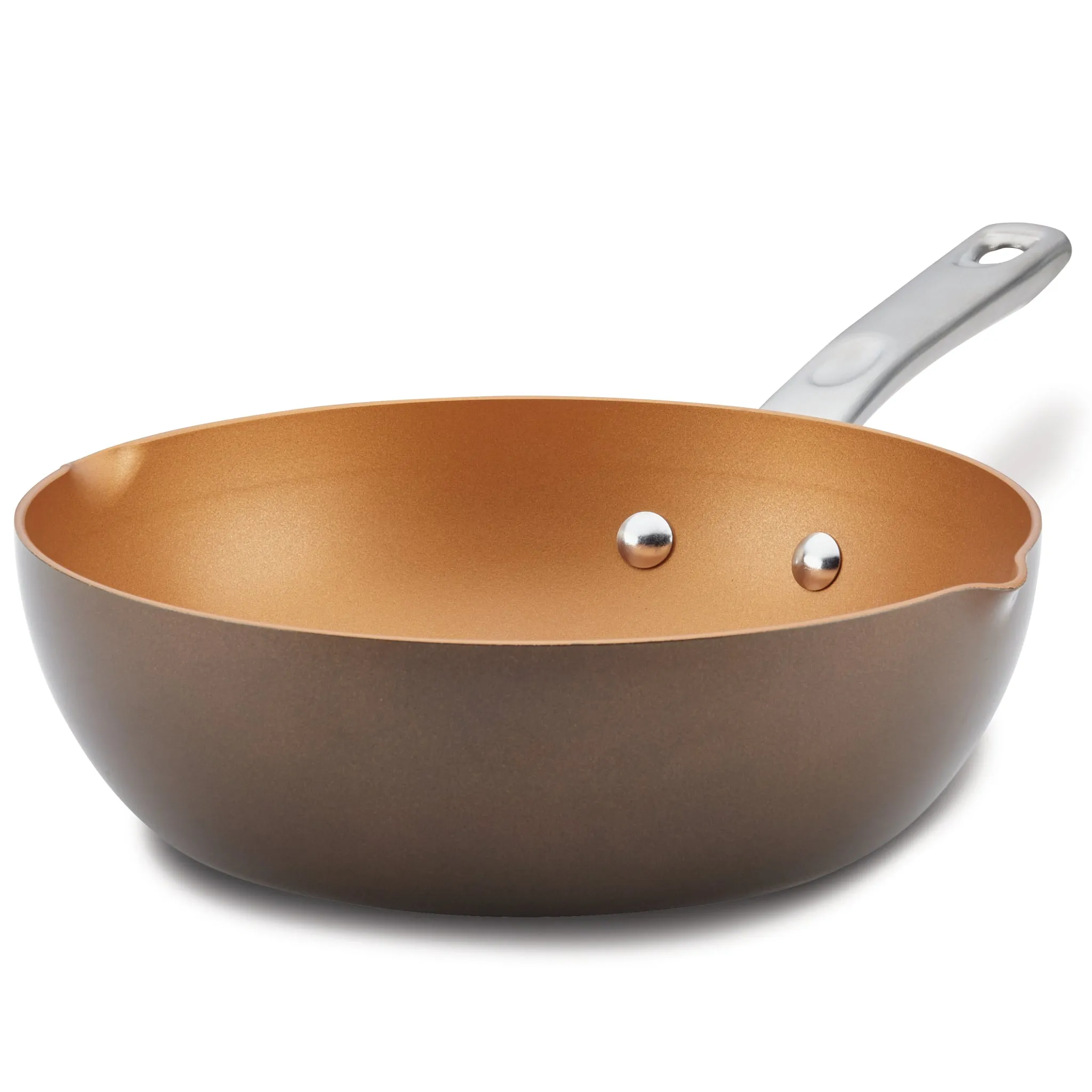 9.75-Inch Nonstick Chef Pan with Pour Spouts