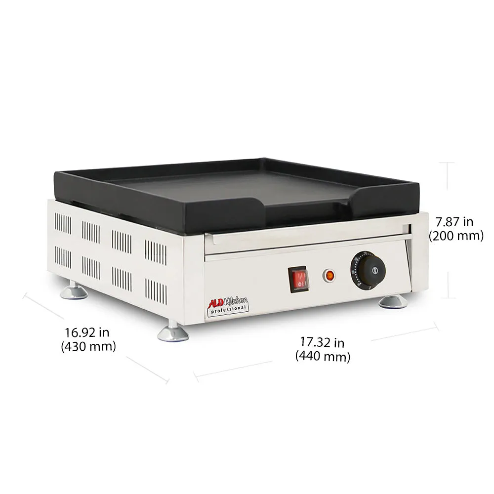 AP-445 Electric Griddle | Teppanyaki Grill with Nonstick Coating