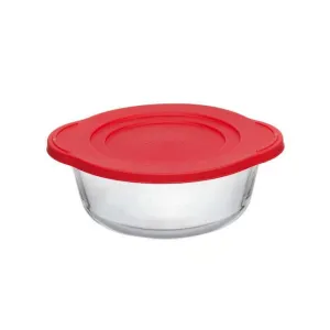 Borcam 1.45Lt Round Casserole with Lid Clear