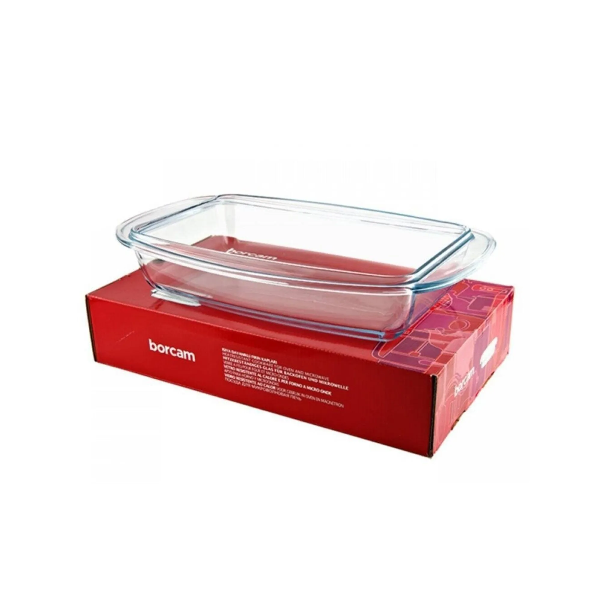 Borcam 2.75Lt Rectangular Casserole Clear