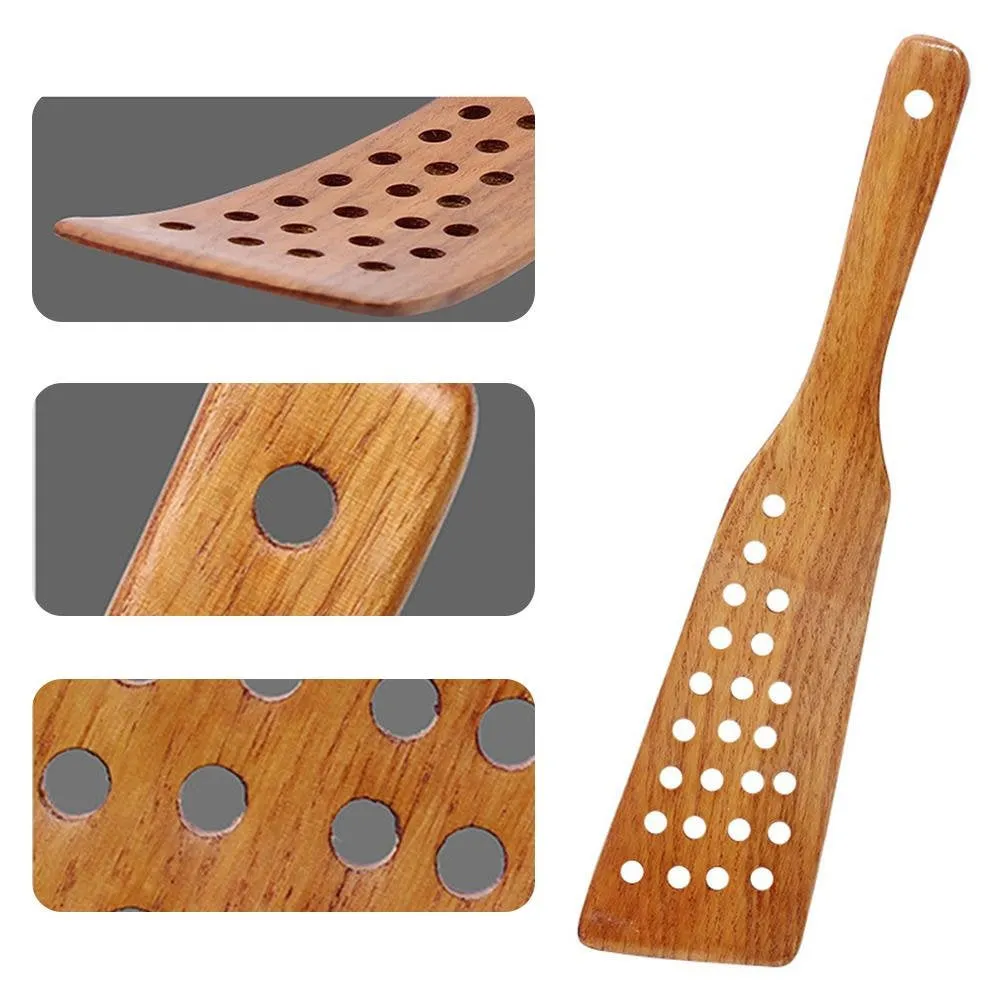 Cooking Spatula Utensil | Wood Spoon Set | Wooden Spatula| Wood Shovel For Non-stick Pan | Rice Spoon | Kitchen Cooking Tool | Cookware Tool