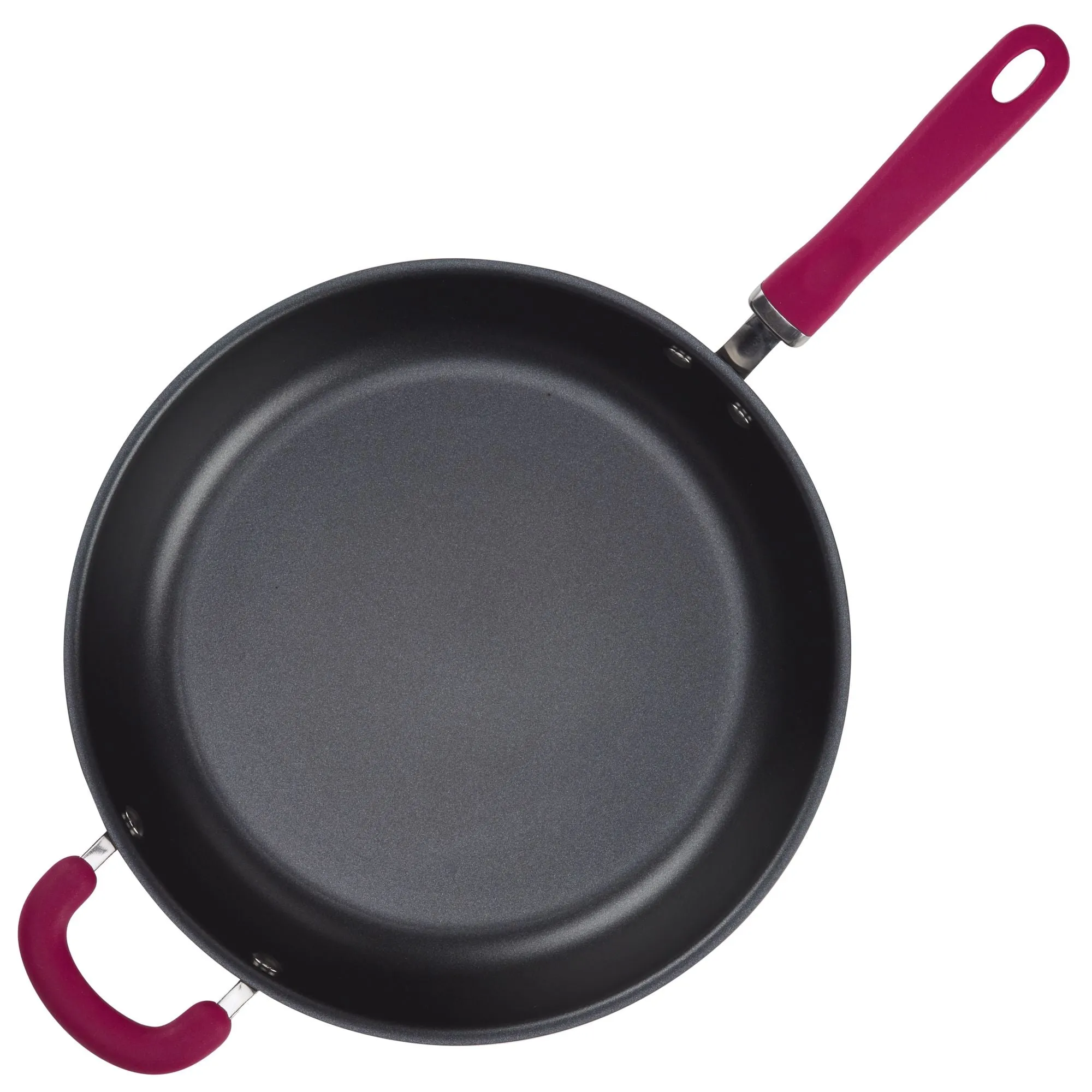 Create Delicious 12.5-Inch Hard Anodized Nonstick Induction Deep Frying Pan with Helper Handle