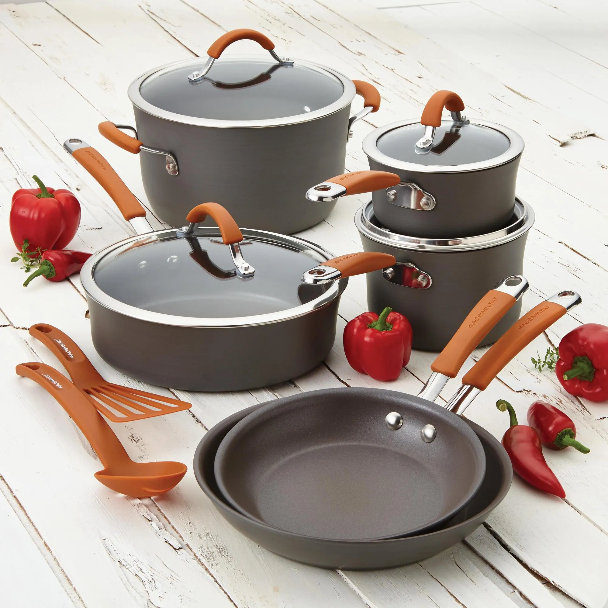 Cucina Hard Anodized 12-Piece Cookware Set