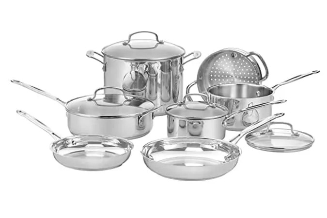 Cuisinart 77-11G 11-Piece Chef's Classic Cookware Set