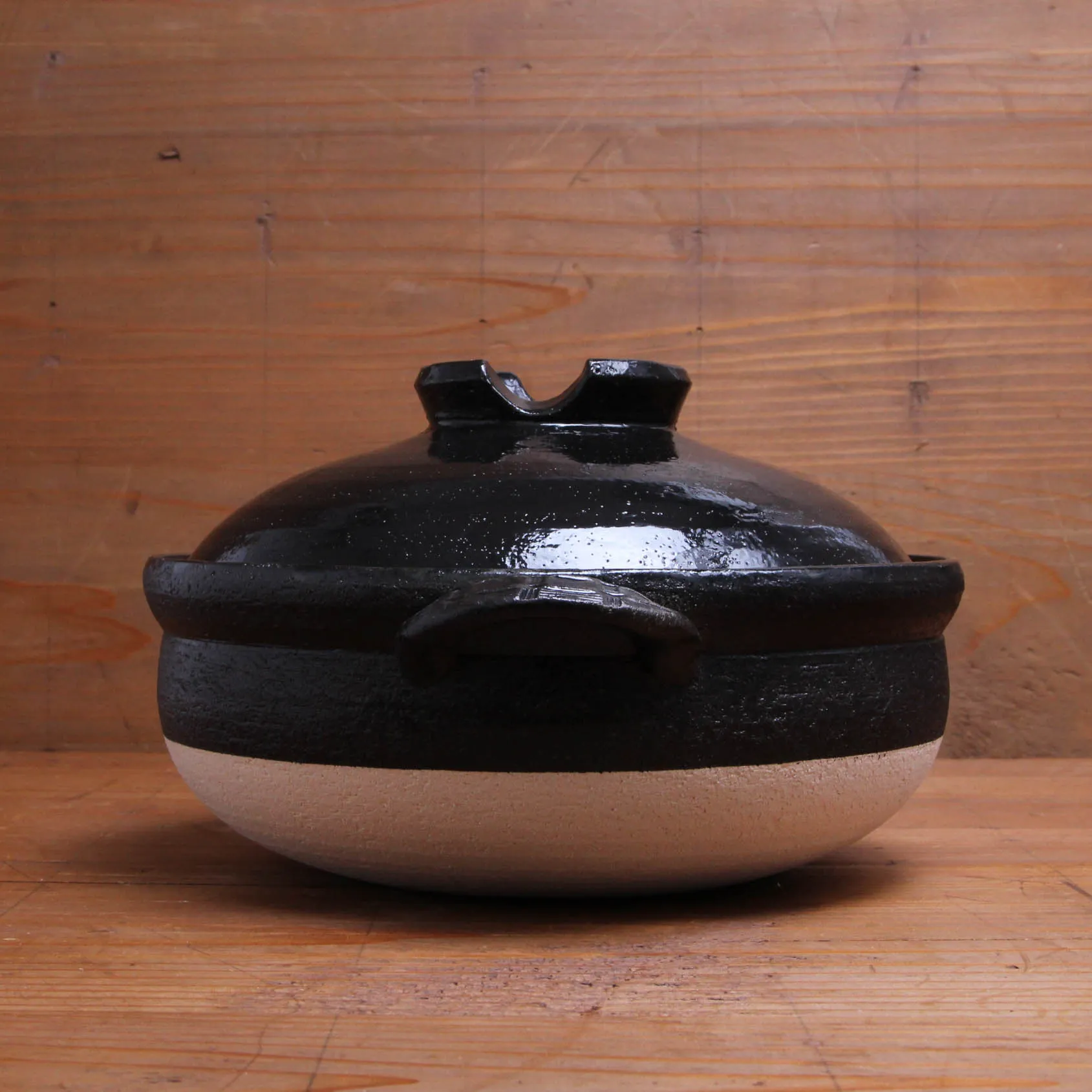 Daikoku Banko Ware Soup Donabe - Solid Black