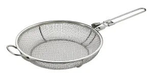 Elizabeth Karmel&#39;s Sizzlin&#39; Skillet Grill Pan and Vegetable Grill Basket, Stainless Steel, 11-Inch x 2.25-Inch