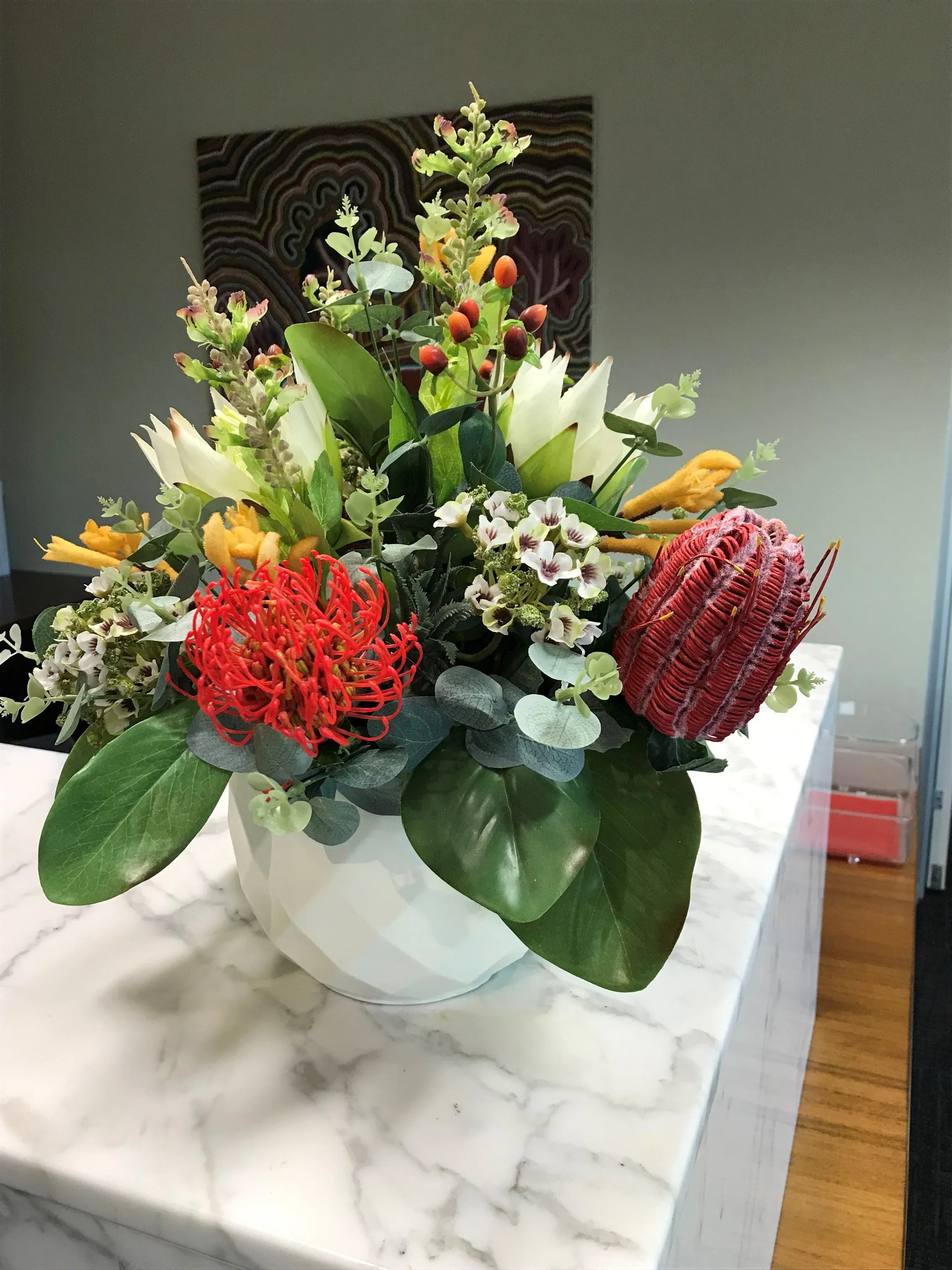 FA1064 - Native Flowers Arrangement (35cm Height)