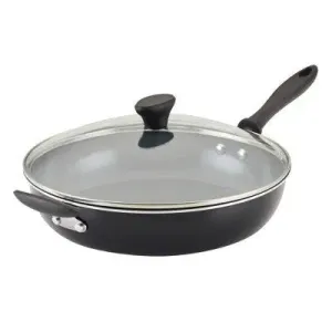 Farberware Reliance Pro 12" Nonstick Ceramic covered Skillet with Helper Handle Black/Gray