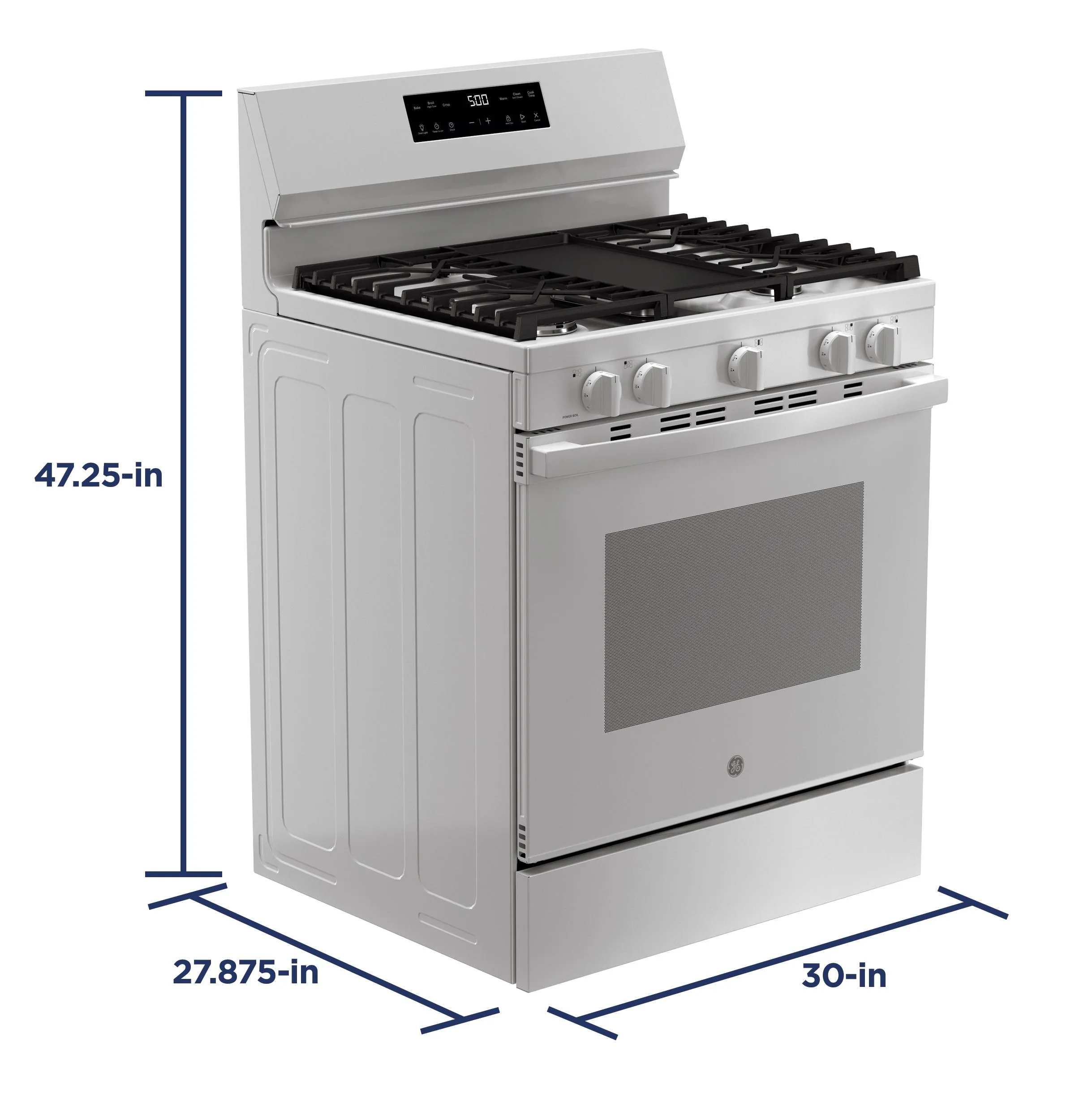 GGF500PVWW GE® 30" Free-Standing Gas Range with Crisp Mode