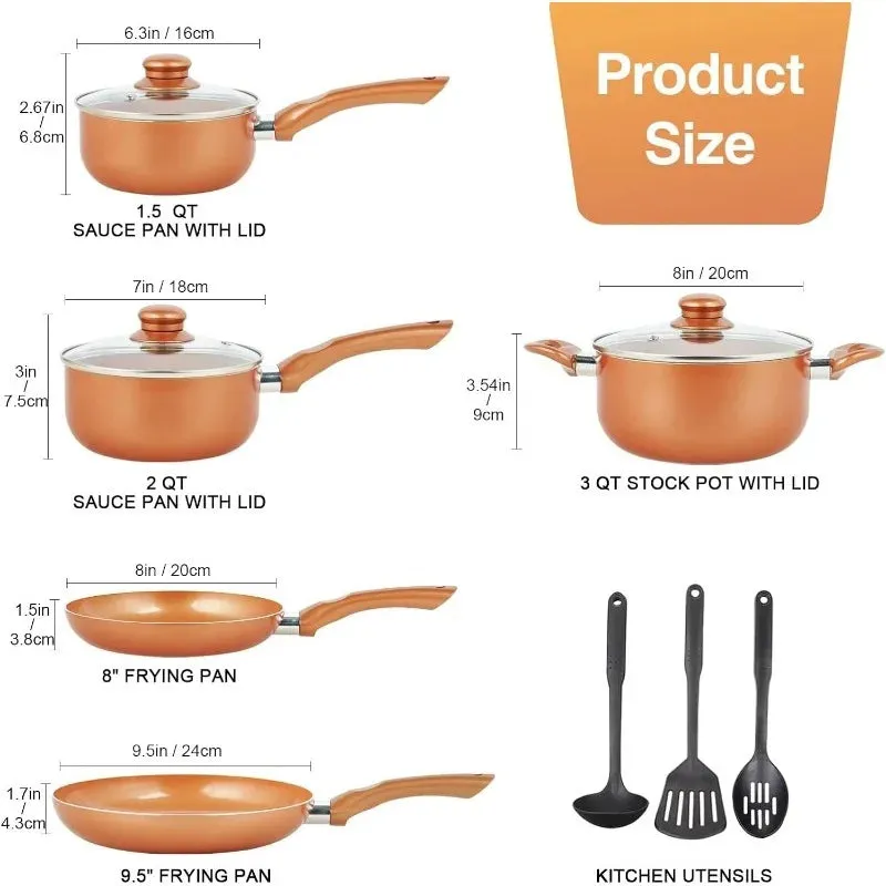 Granite Pots and Pans Nonstick Set