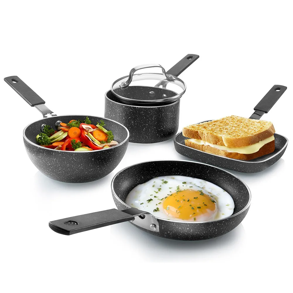 Granitestone 5 Piece Stackable Mini Cookware Set