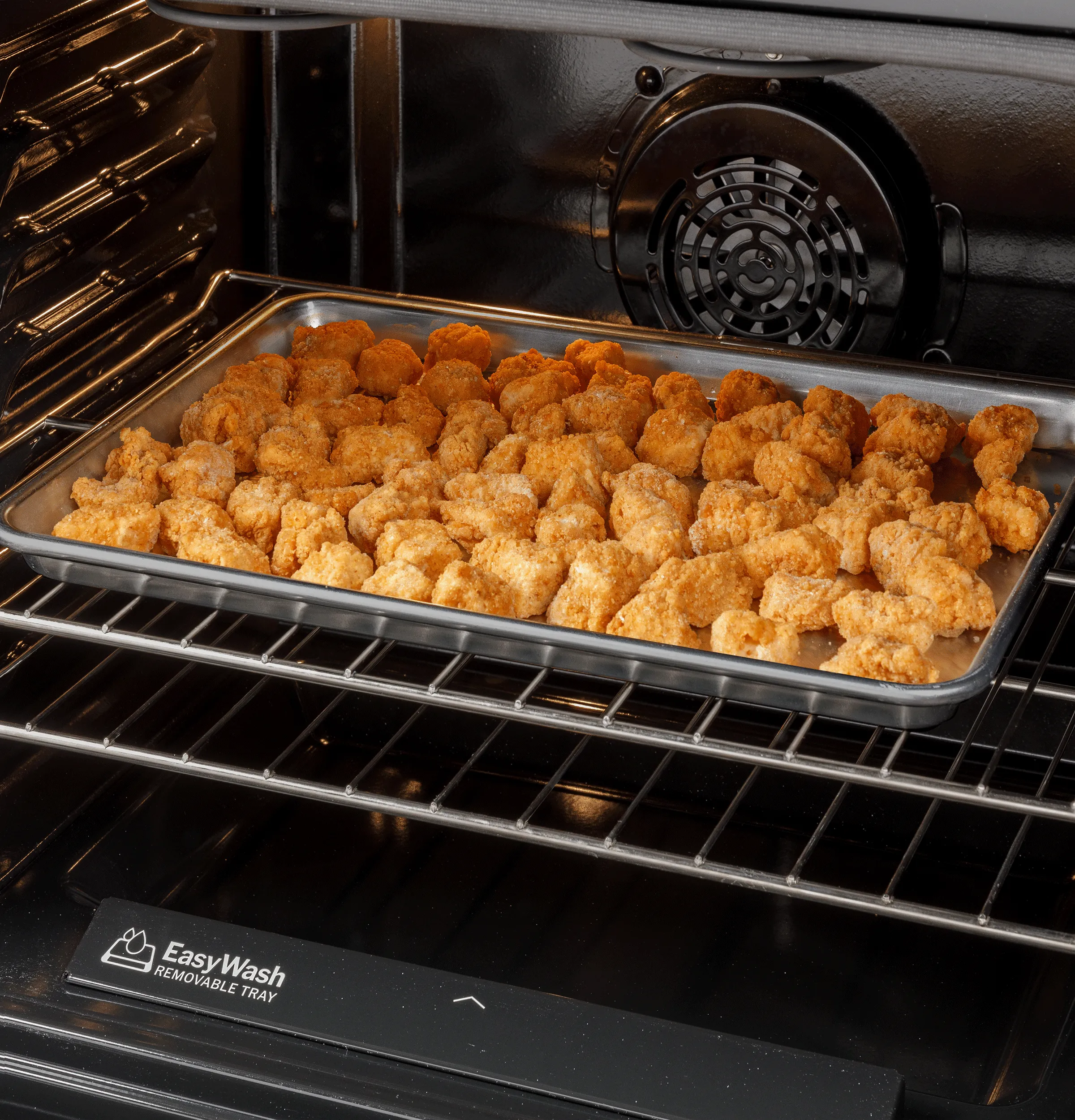 GRF600AVSS GE® 30" Free-Standing Electric Convection Range with No Preheat Air Fry and EasyWash™ Oven Tray