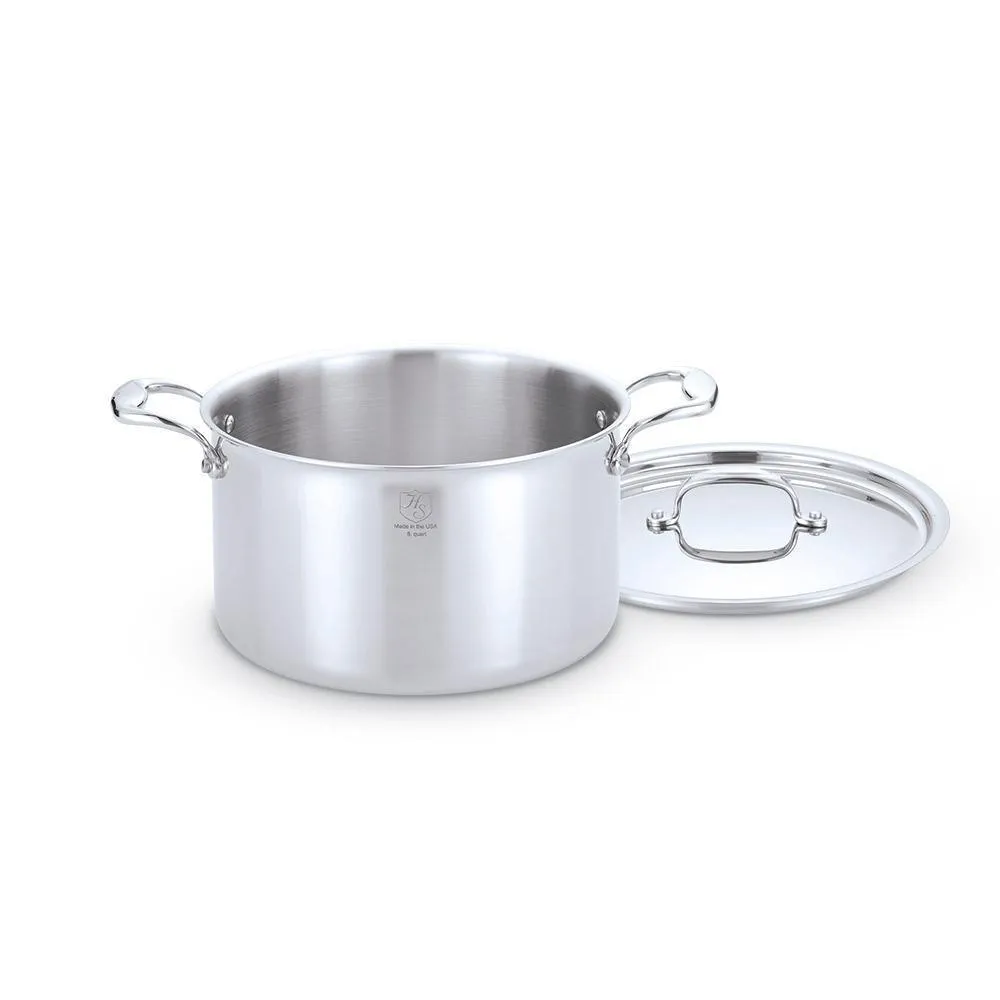 Heritage Steel 5-ply Stainless Stock Pot