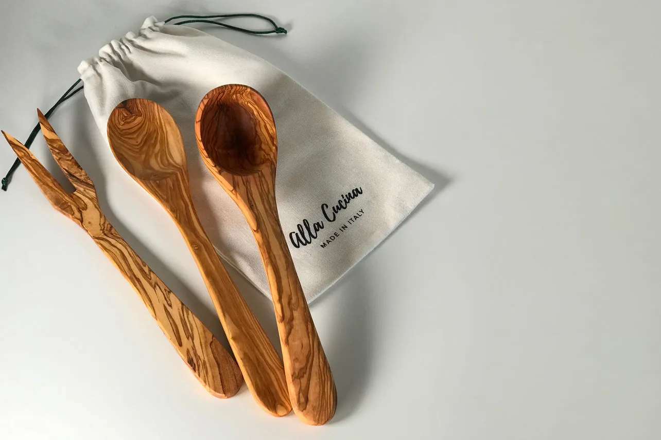 Italian Olivewood Serving Utensils by Verve Culture