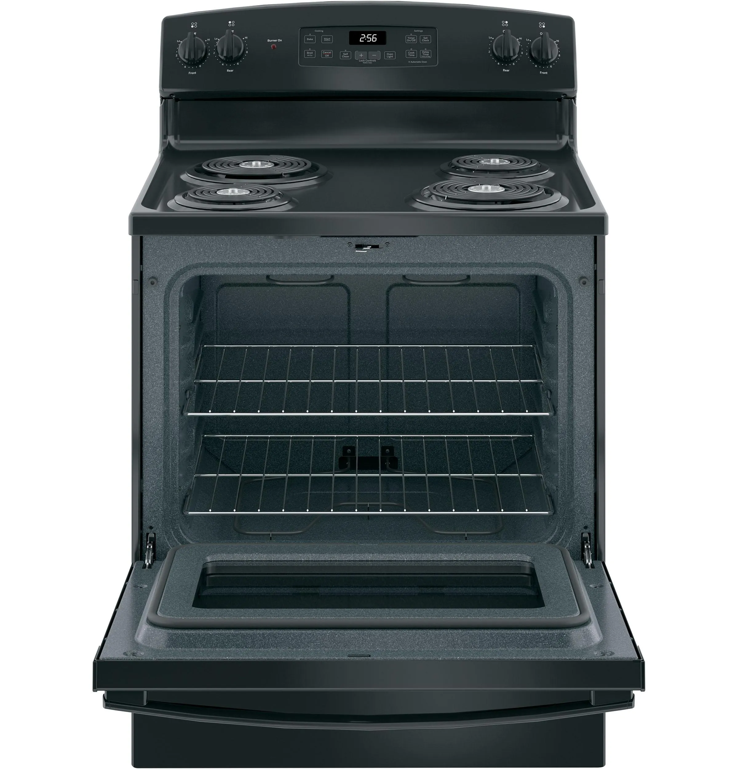 JB256DMBB GE® ENERGY STAR® 30" Free-Standing Self-Clean Electric Range