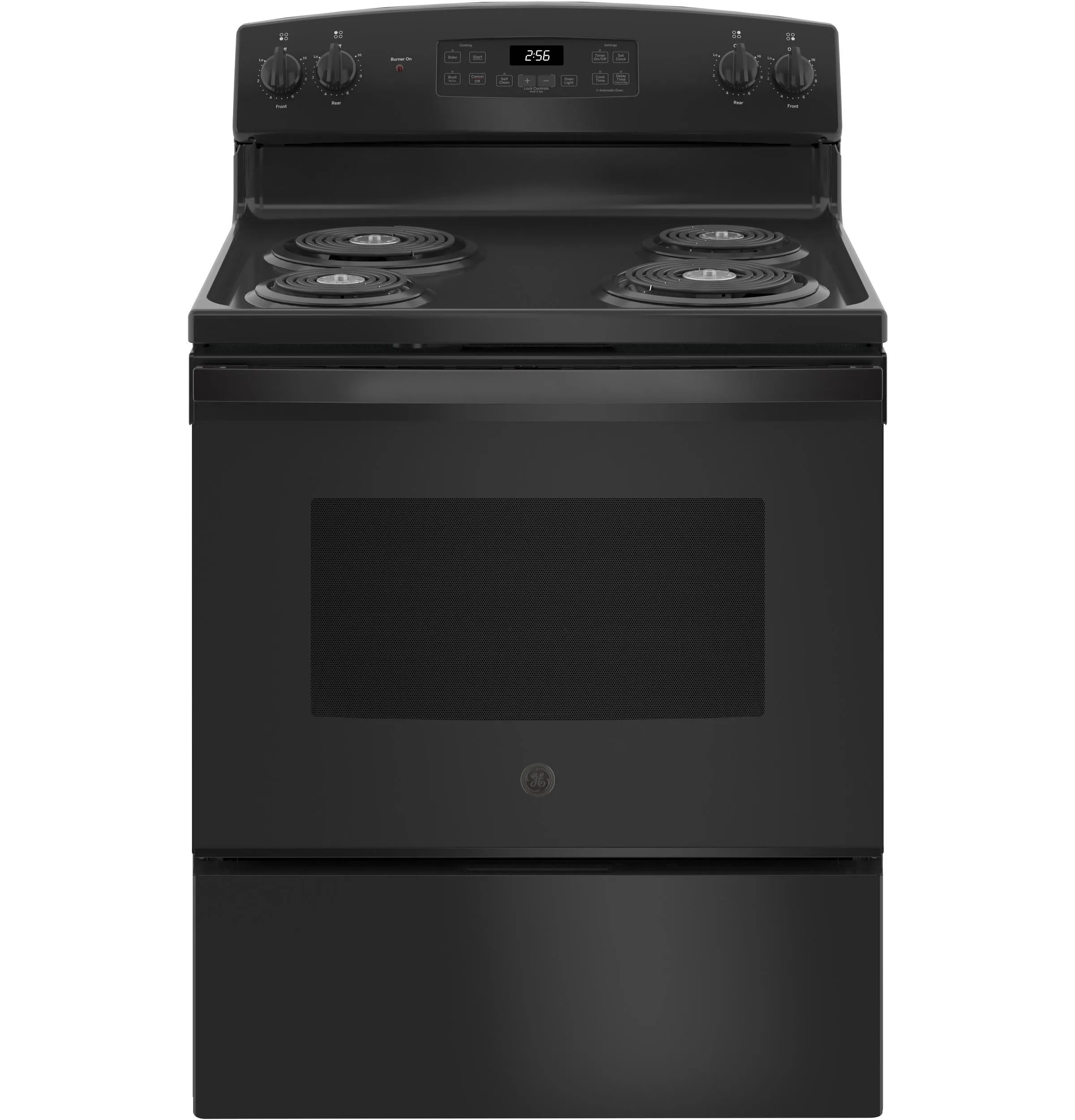 JB256DMBB GE® ENERGY STAR® 30" Free-Standing Self-Clean Electric Range