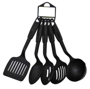 Kitch N' Wares Nylon Kitchen Utensils - Set of 5 - Non-Stick and Heat Resistant Tools