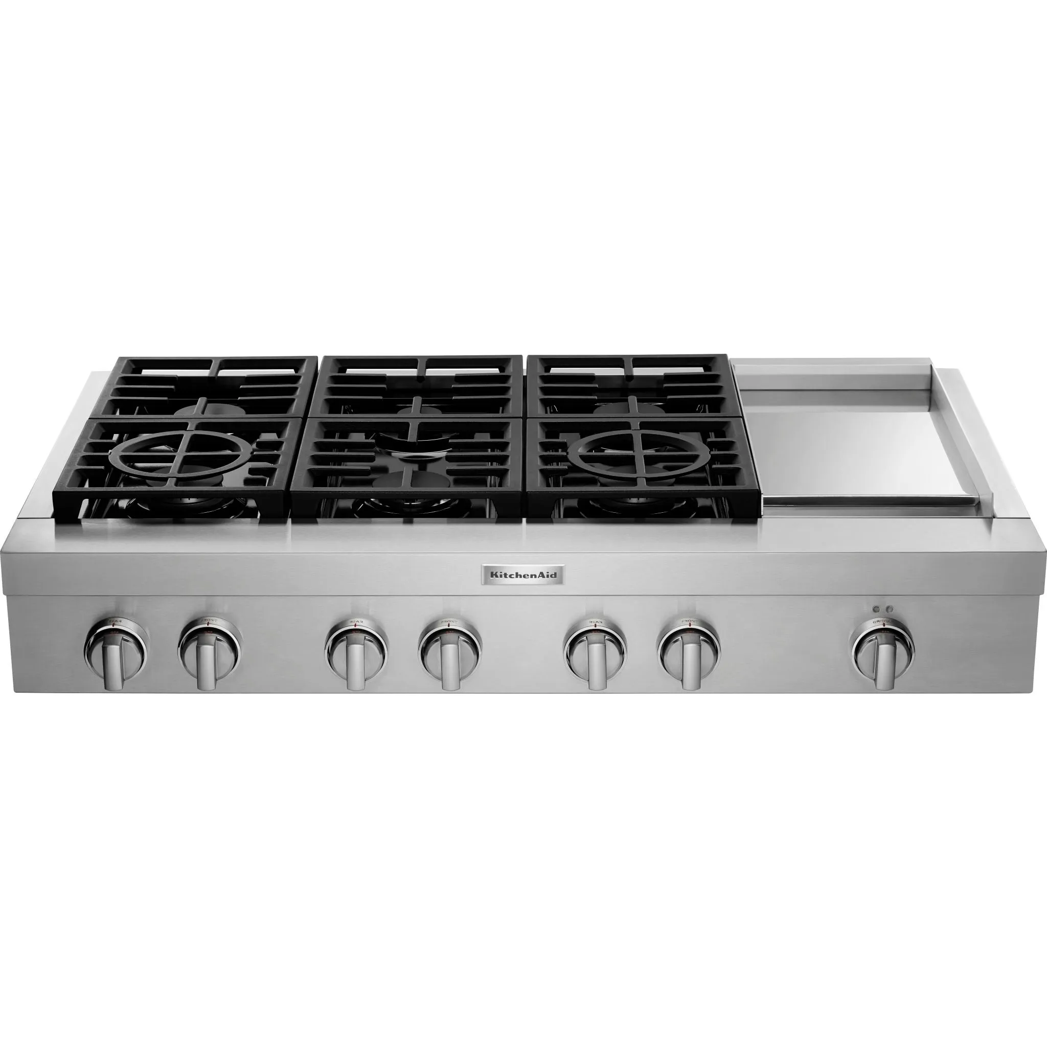 KitchenAid 48" Gas Cooktop (KCGC558JSS) - Stainless Steel