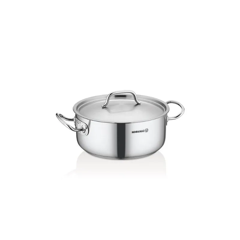 Korkmaz Proline Casserole Silver 20cm