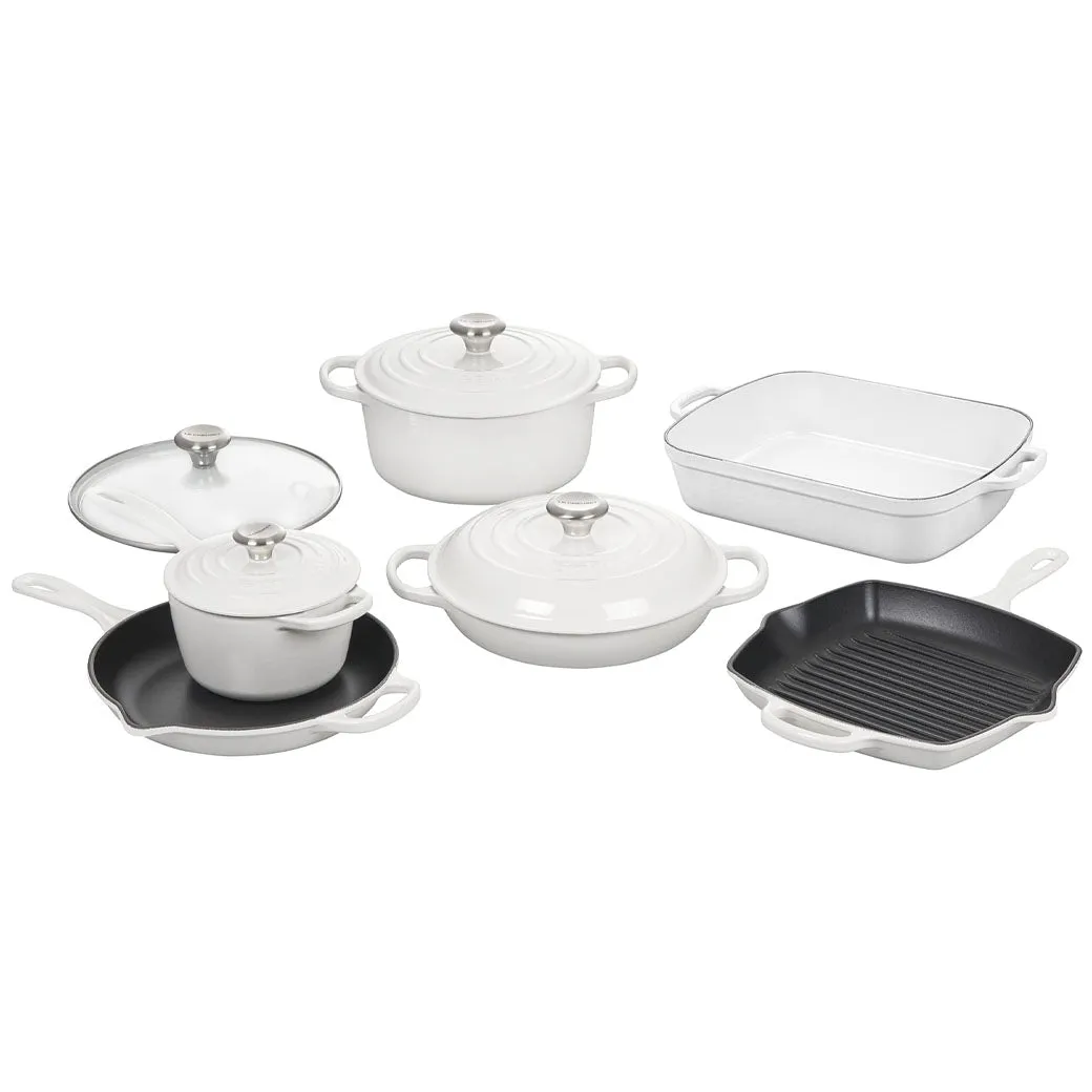 Le Creuset 10 Piece Signature Enameled Cast Iron Set