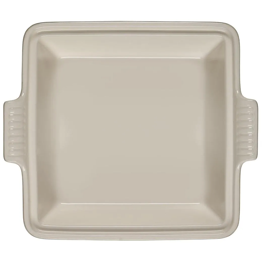 Le Creuset 2.5 qt (9-Inch) Stoneware Heritage Covered Square Casserole