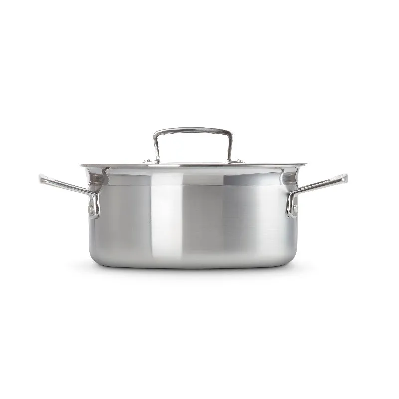 Le Creuset 3-ply Stainless Steel Shallow Casserole 20cm