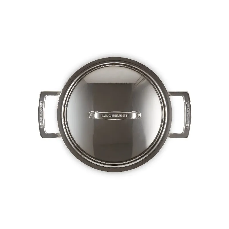 Le Creuset 3-ply Stainless Steel Shallow Casserole 20cm