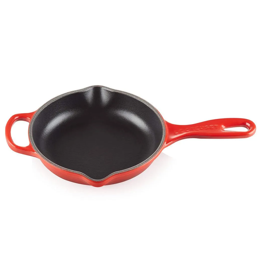 Le Creuset 6.33'' Enameled Cast Iron Signature Iron Handle Skillet